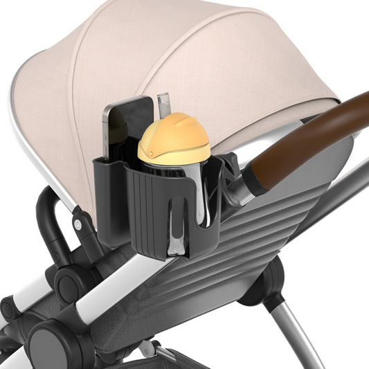 360° Rotating Cup Holder – Universal Fit for Baby Strollers & Bikes