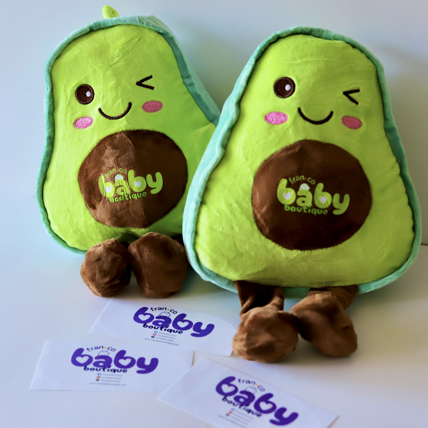 Cozy & Cute Avocado Pillow x2