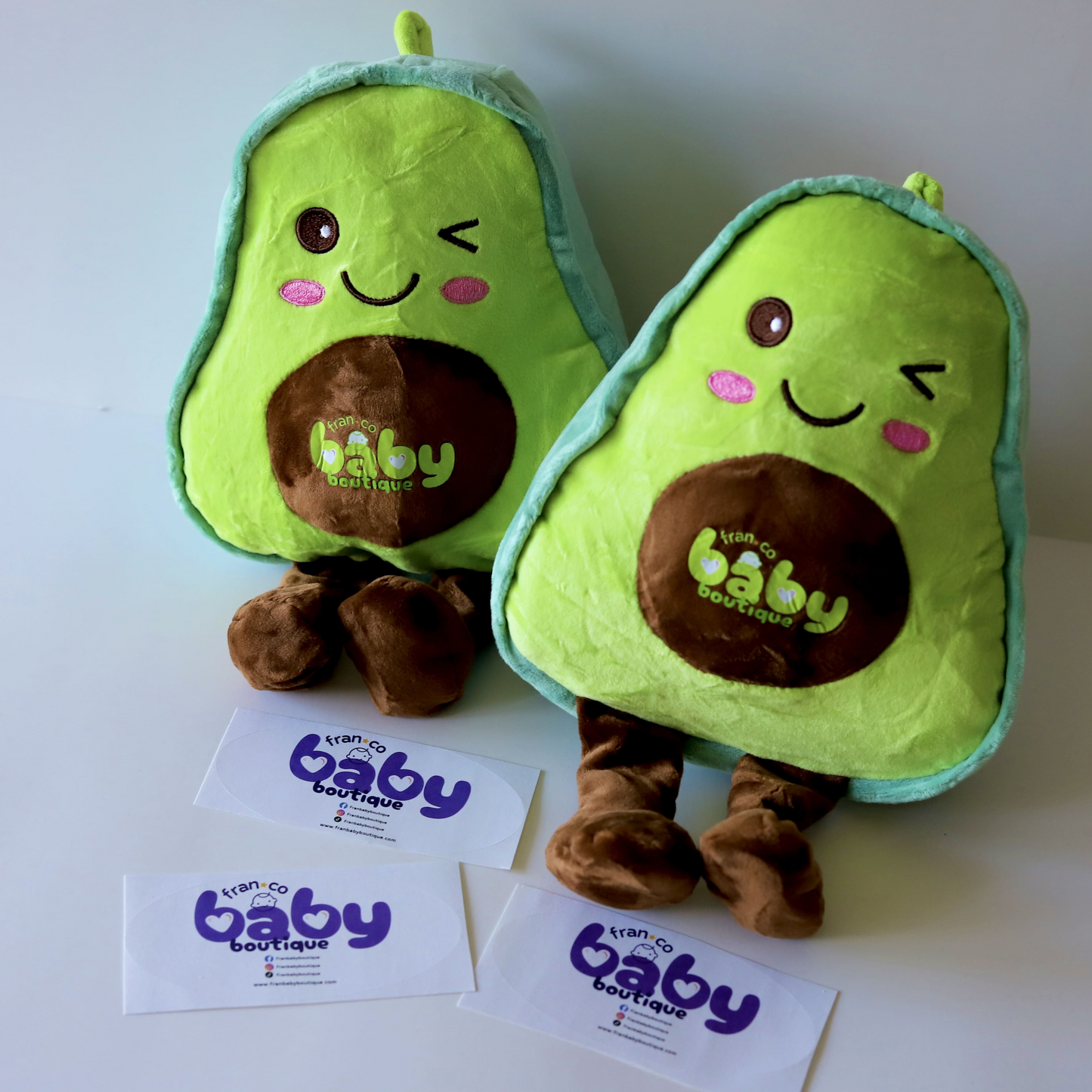Cozy & Cute Avocado Pillow x2
